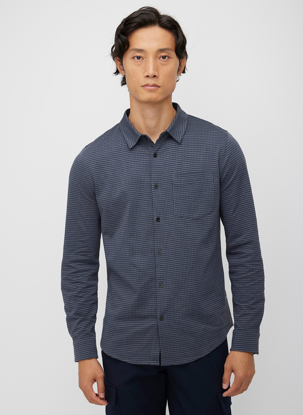 City Tech Long Sleeve Classic Fit Textured Shirt