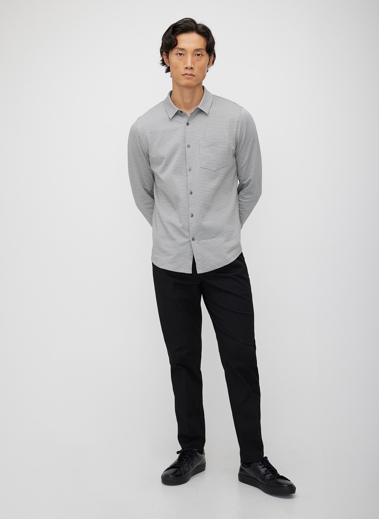 City Tech Long Sleeve Classic Fit Textured Shirt