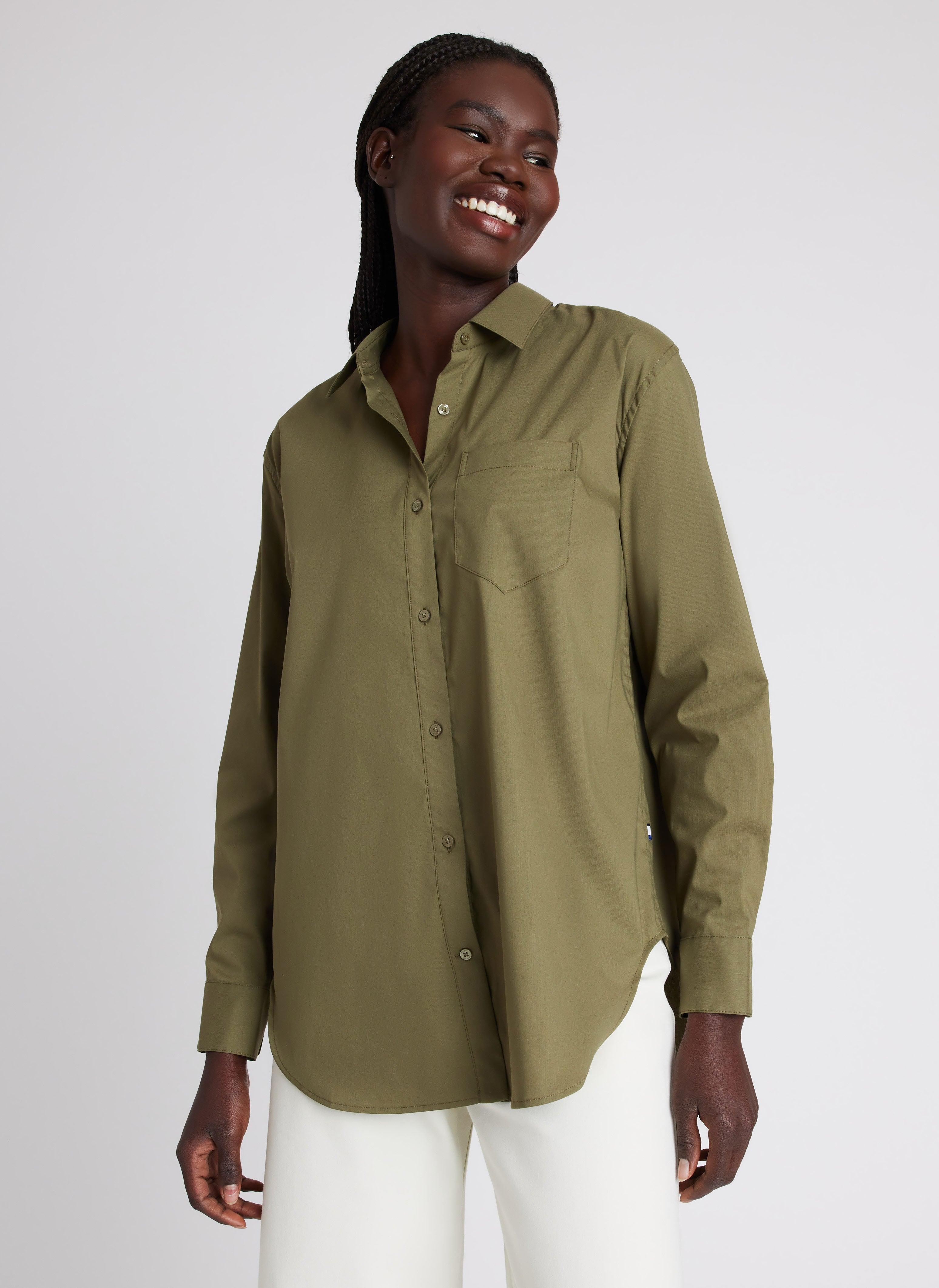 Keep It Cool Boyfriend Blouse | Women's Blouses – Kit and Ace