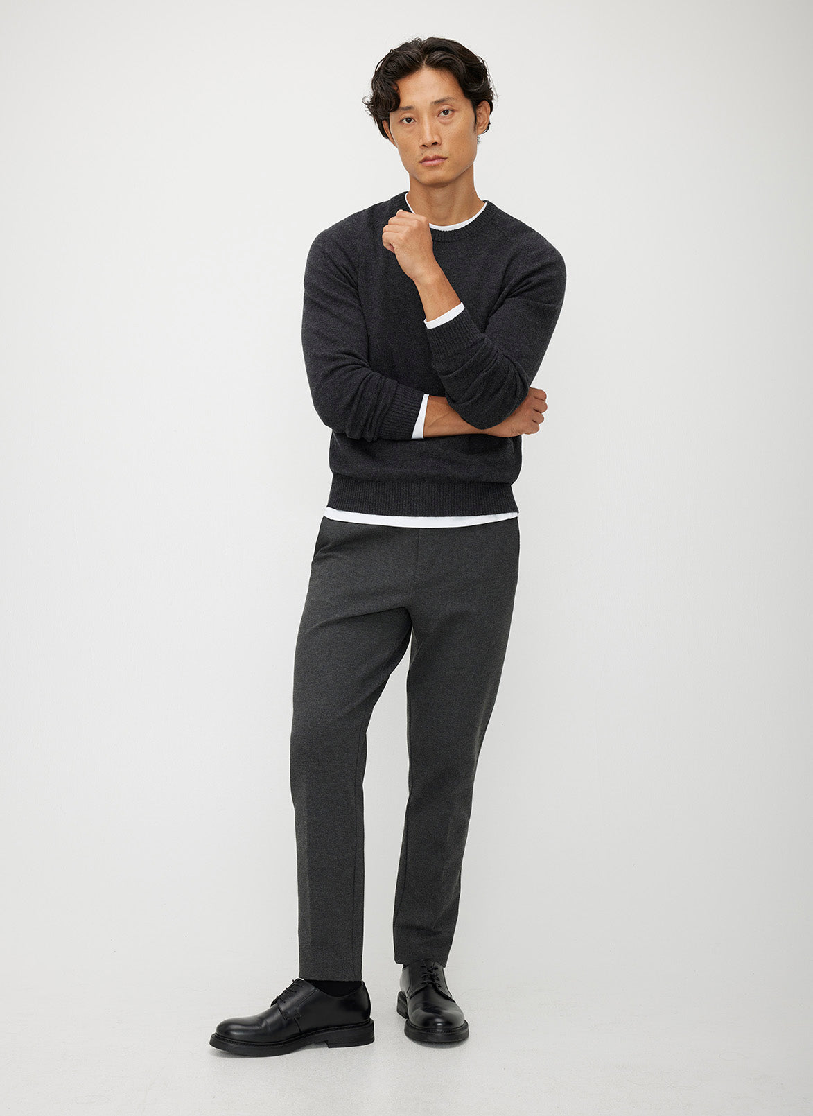 Merino Cotton Crewneck Sweater