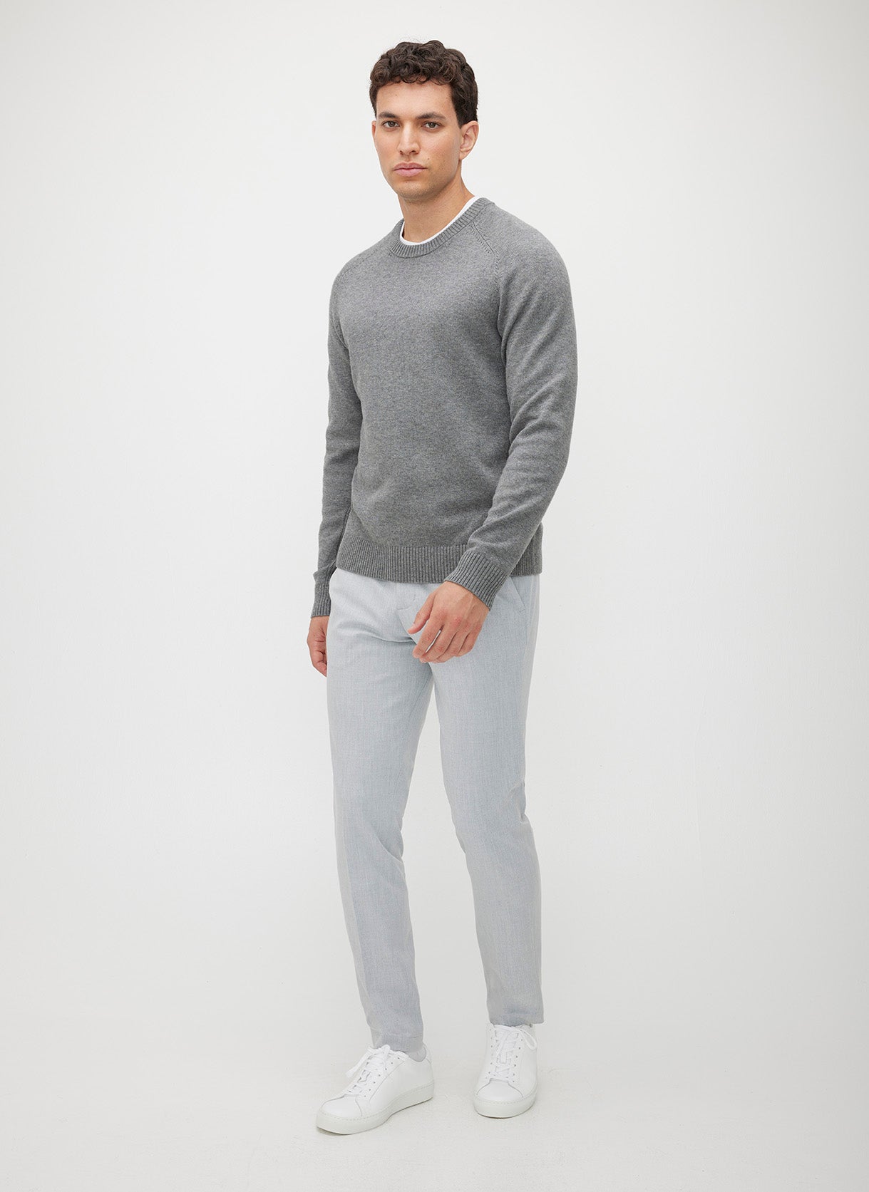 Merino Cotton Crewneck Sweater