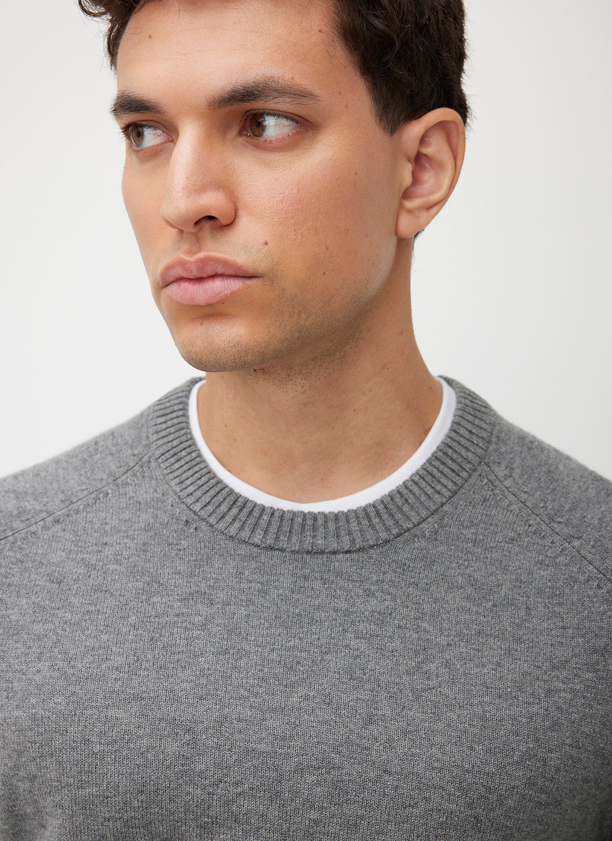 Merino Cotton Crewneck Sweater