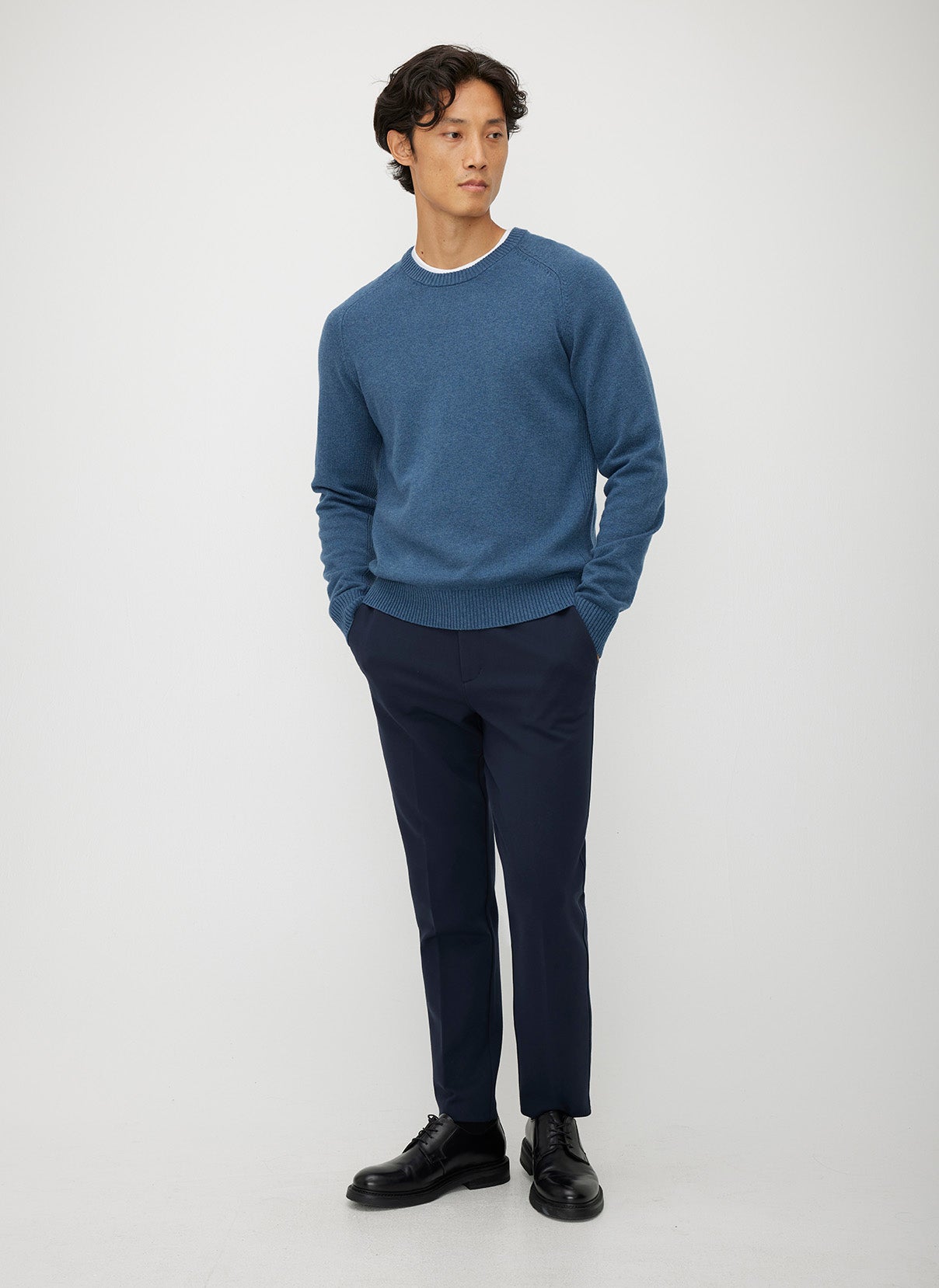 Merino Cotton Crewneck Sweater