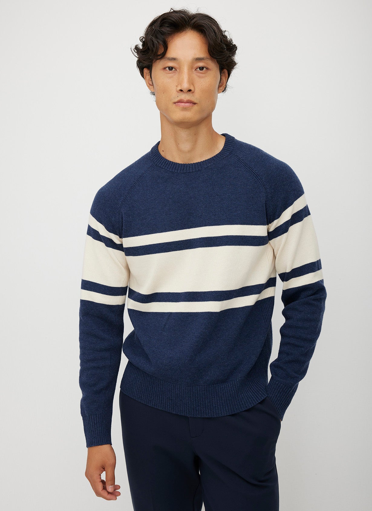 Merino Cotton Raglan Sweater