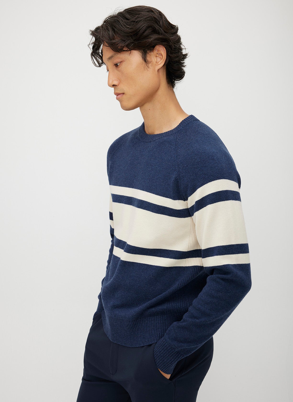 Merino Cotton Raglan Sweater