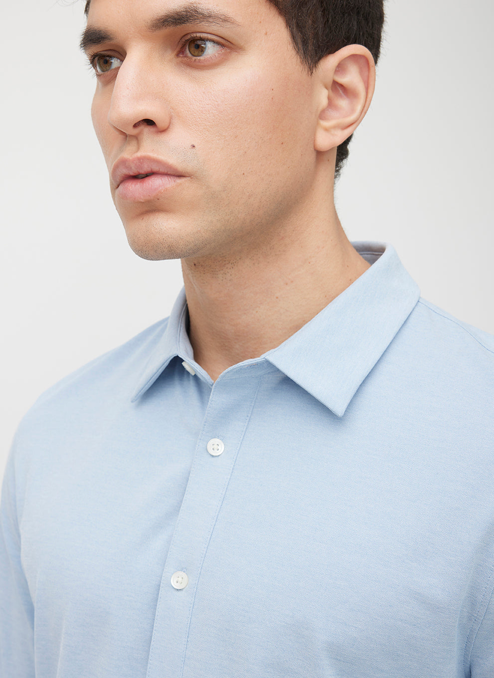 City Tech Shirt Slim Fit ?? | M || Light Blue Chambray