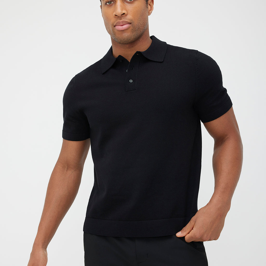Urban Short Sleeve Polo Sweater | Men's Sweaters – Kit and Ace