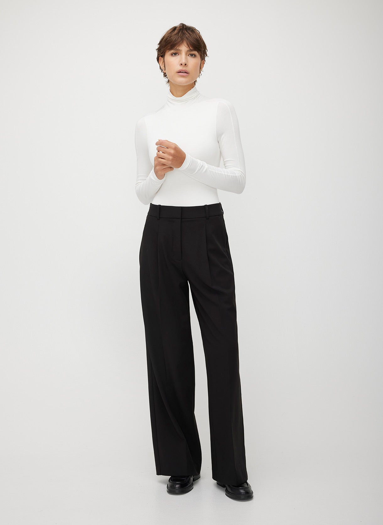 On Time Pleated Trousers