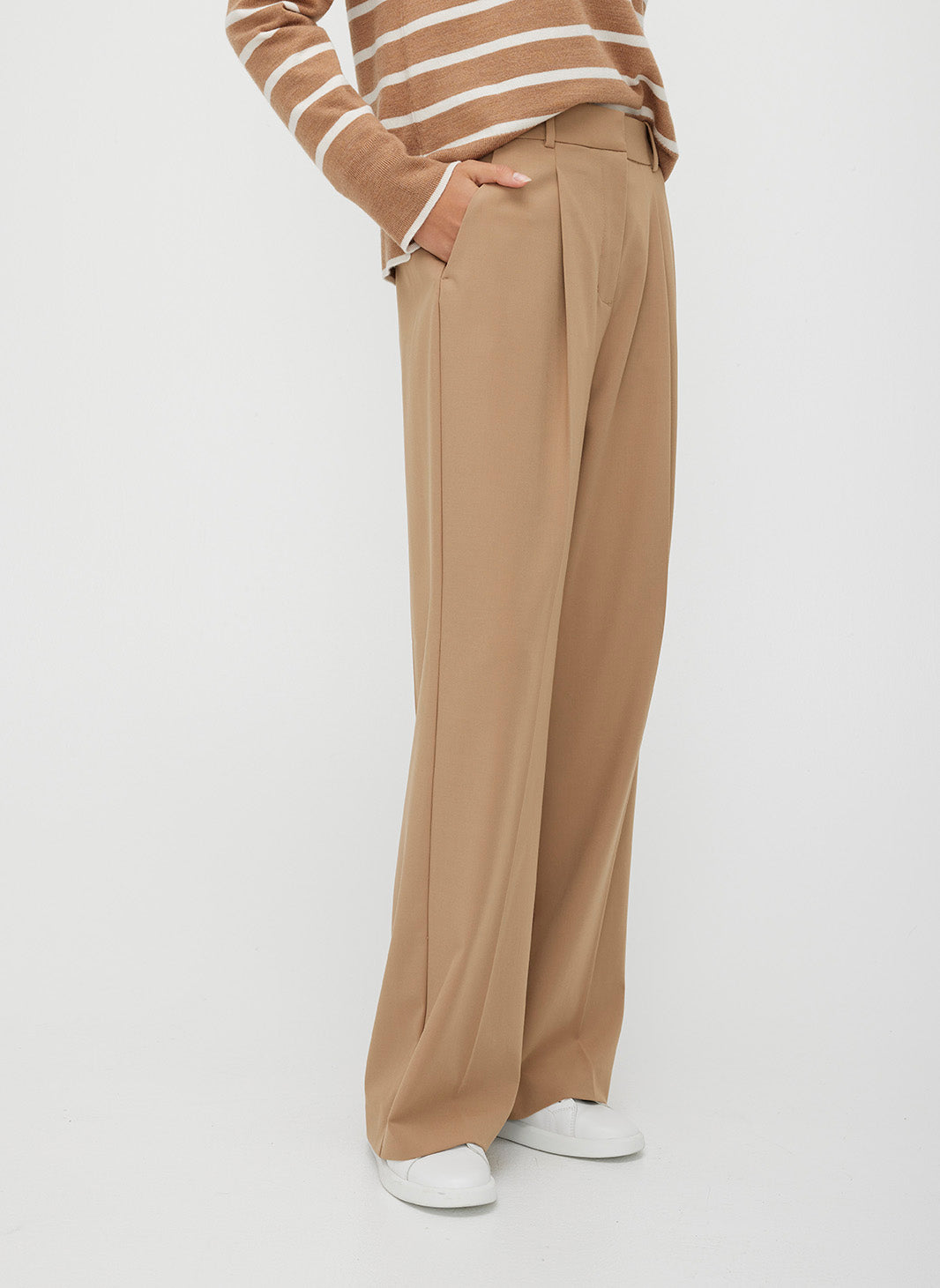 On Time Pleated Trousers