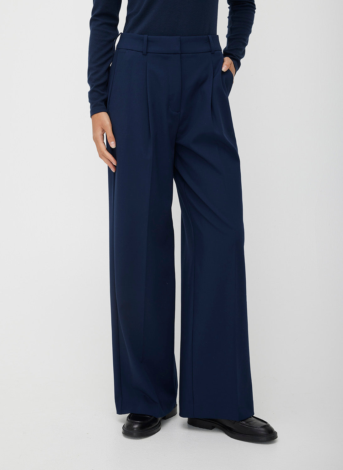 On Time Pleated Trousers