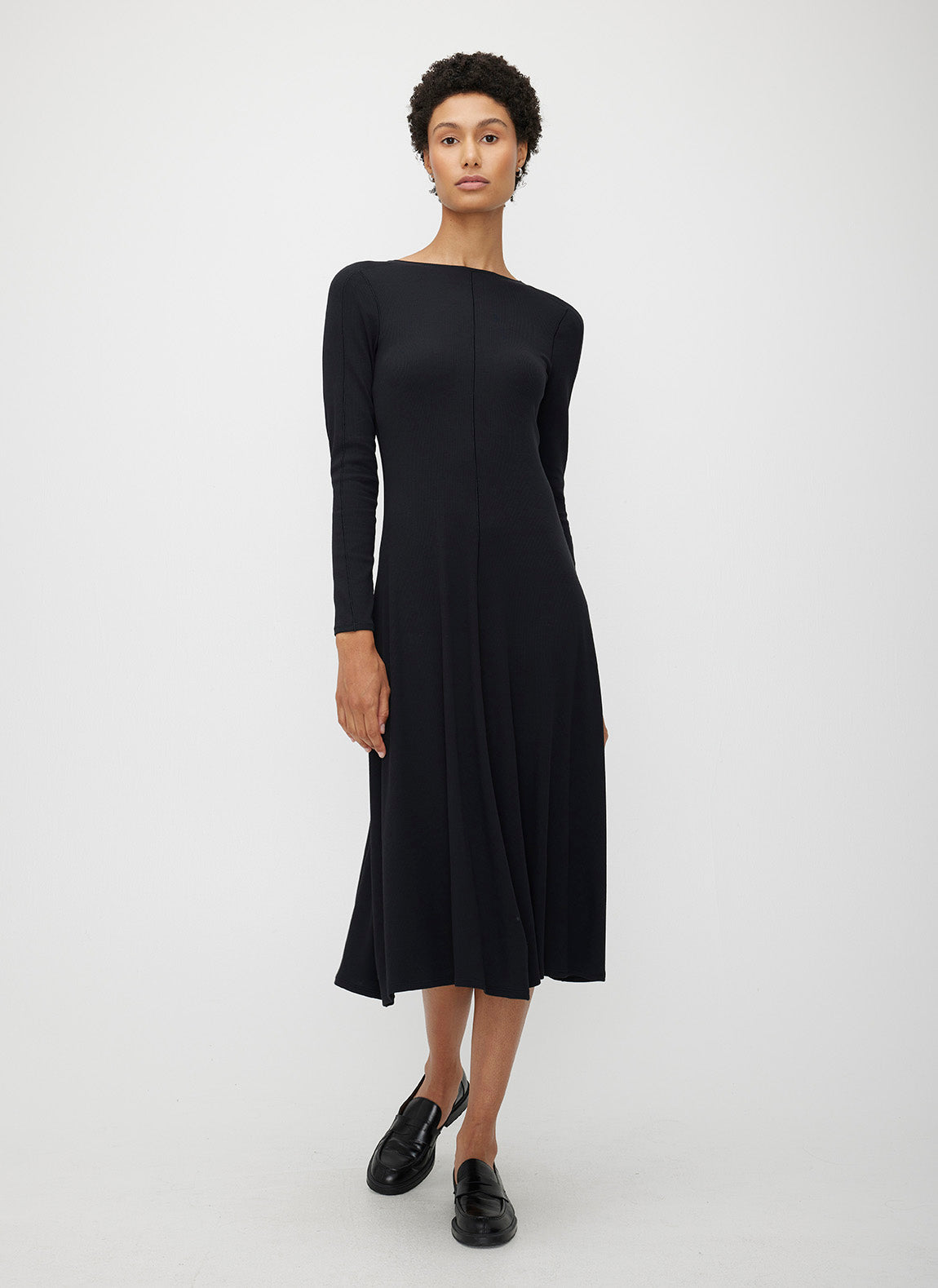 Poise High Neck V-Back Dress