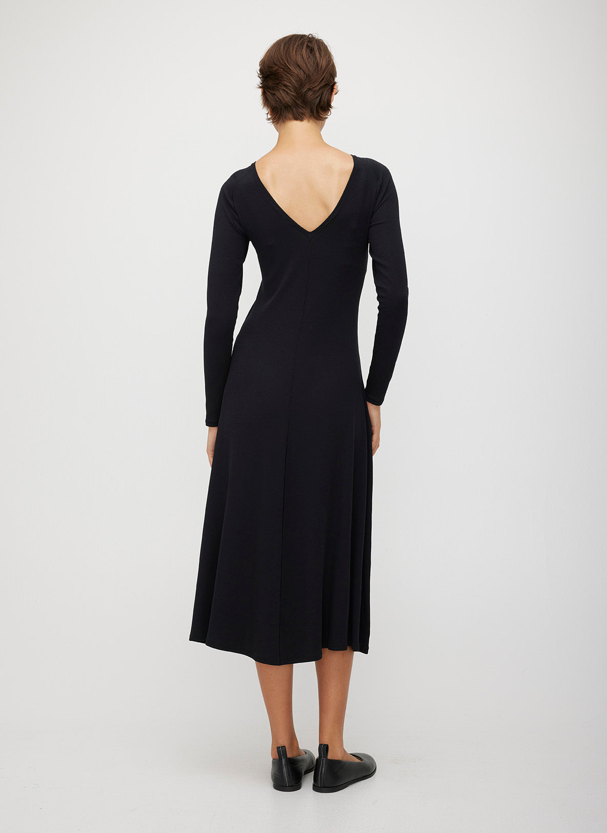 Poise High Neck V-Back Dress