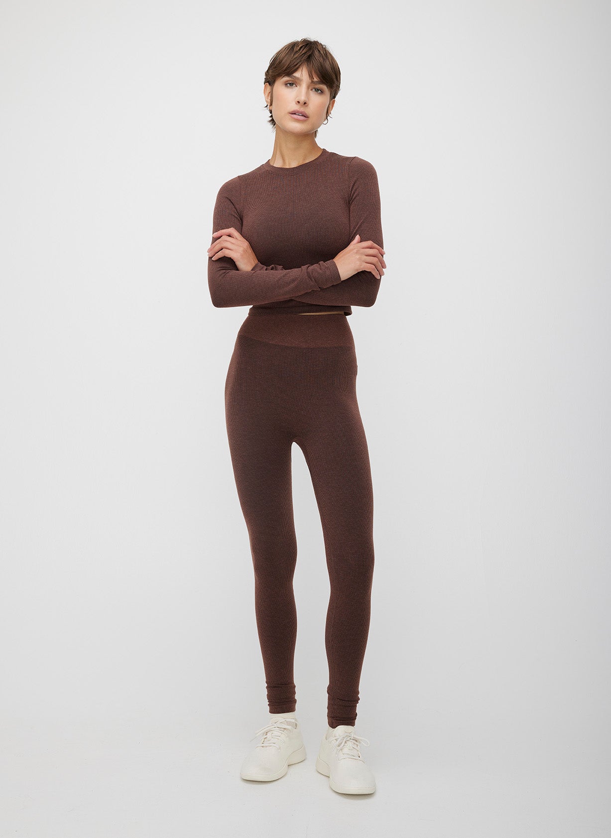 Seamless Cropped Long Sleeve Tee