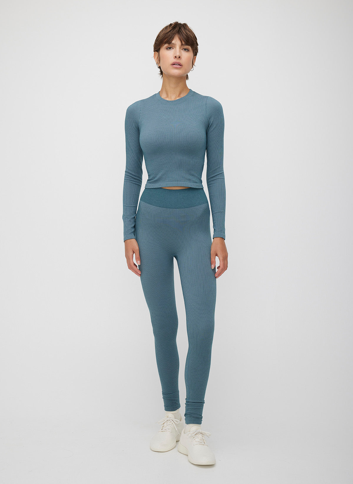 Seamless Cropped Long Sleeve Tee