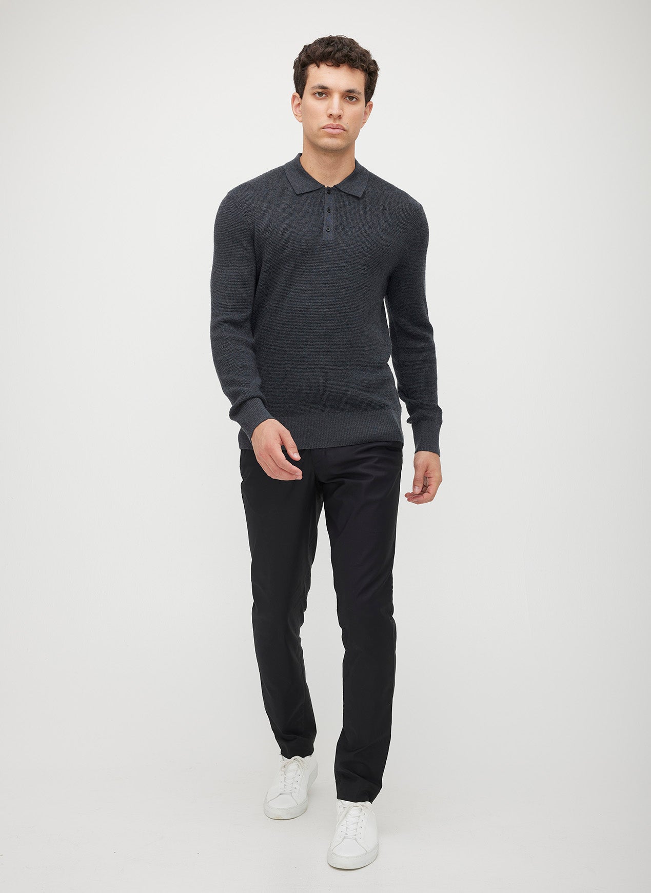 Timeless Merino Polo Sweater