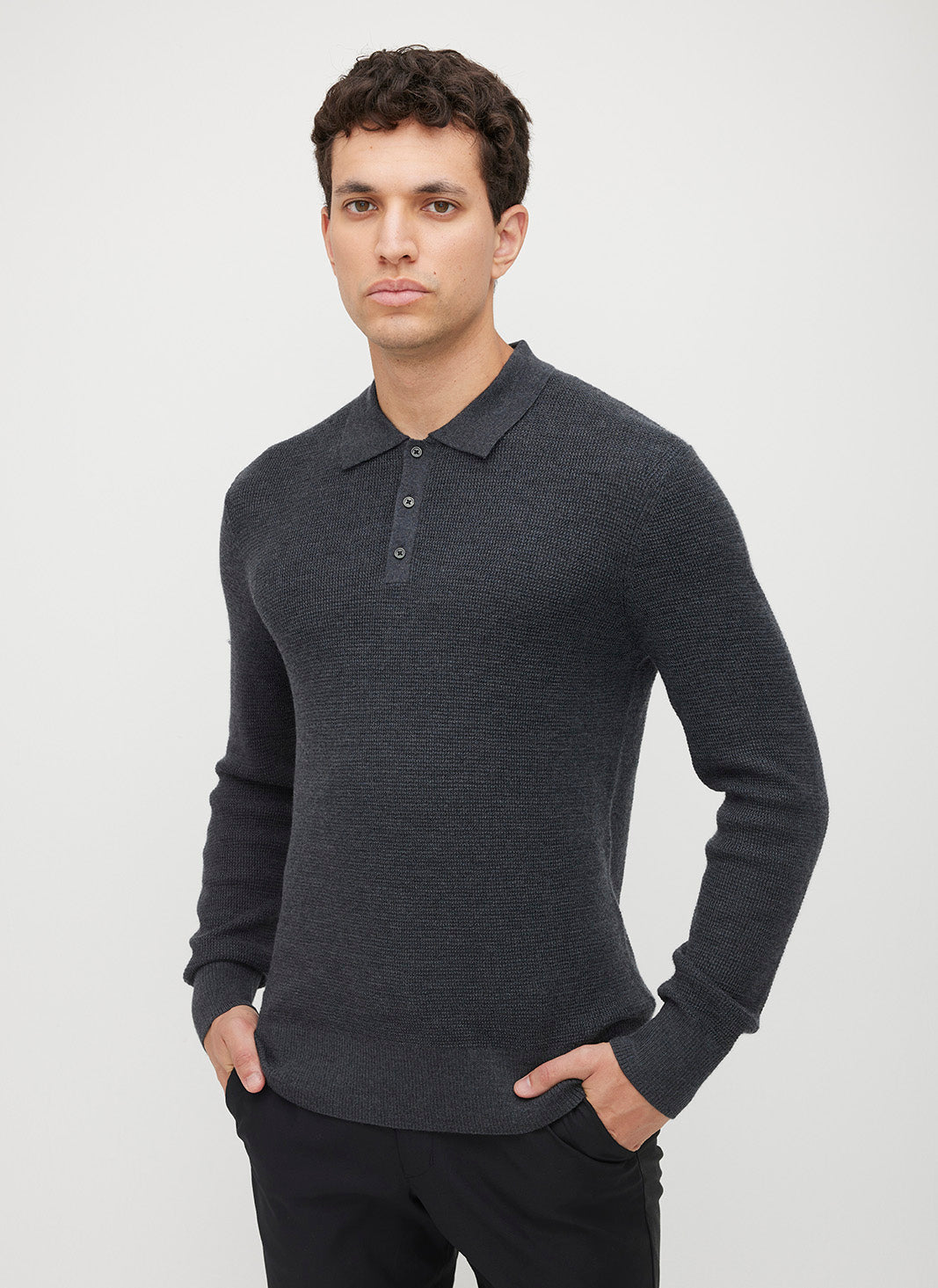 Timeless Merino Polo Sweater