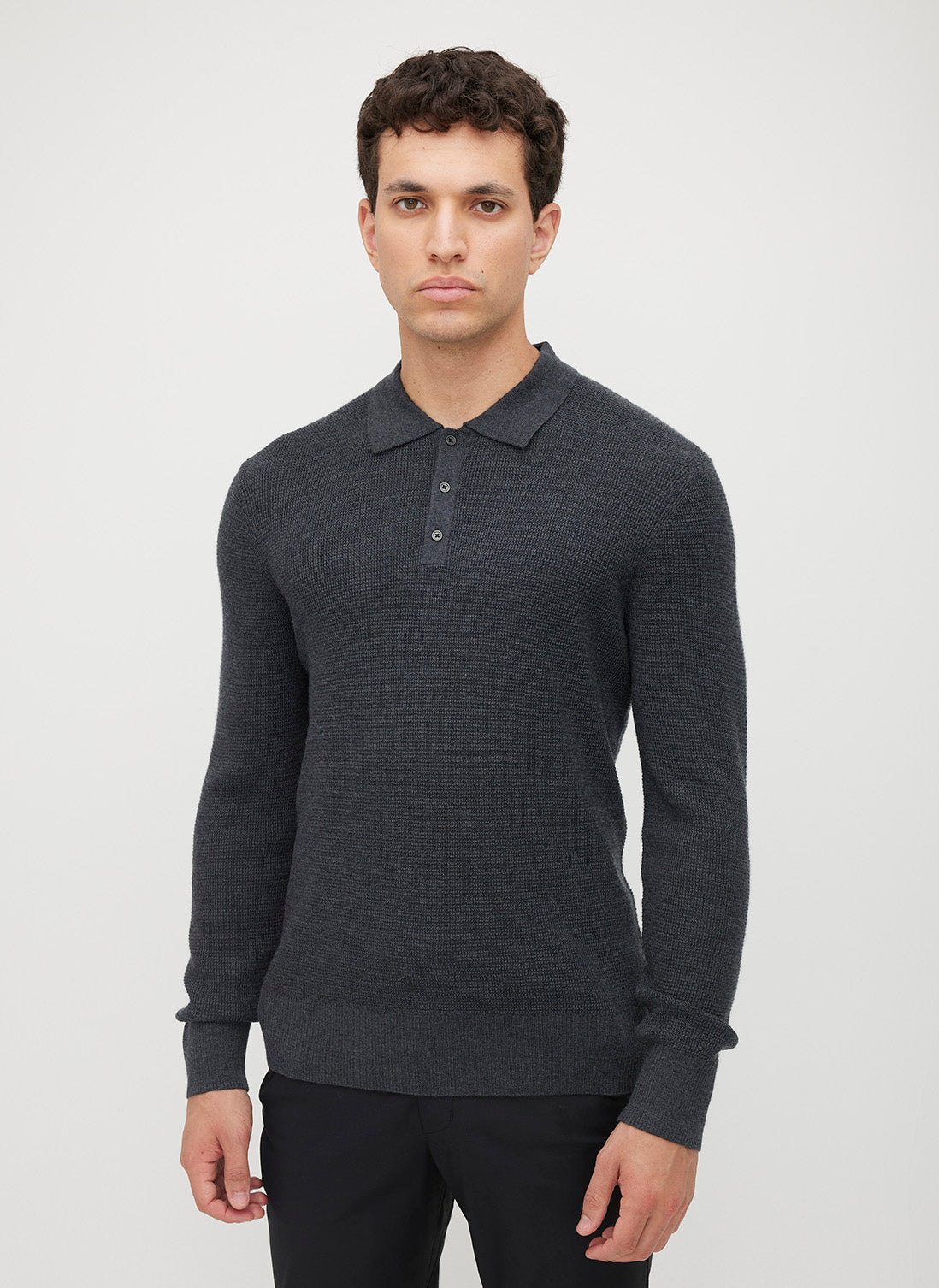 Timeless Merino Polo Sweater