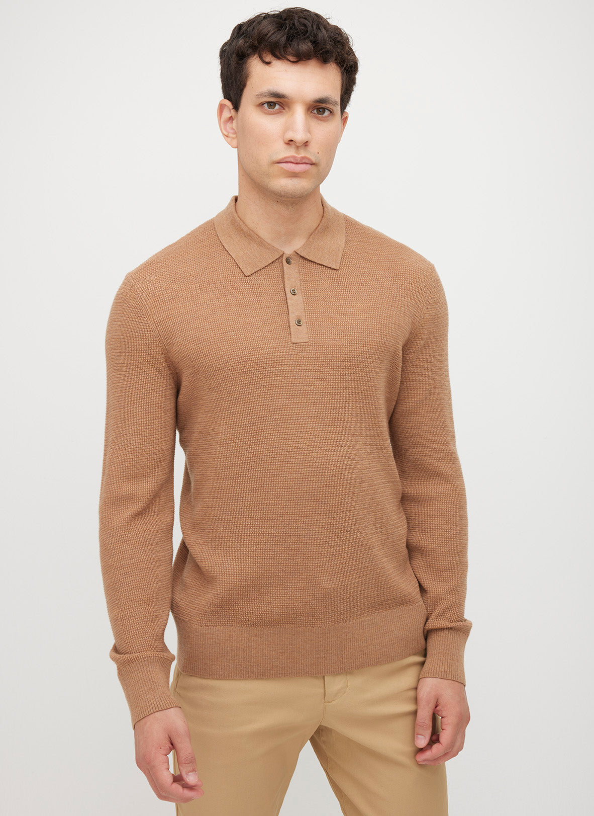 Timeless Merino Polo Sweater