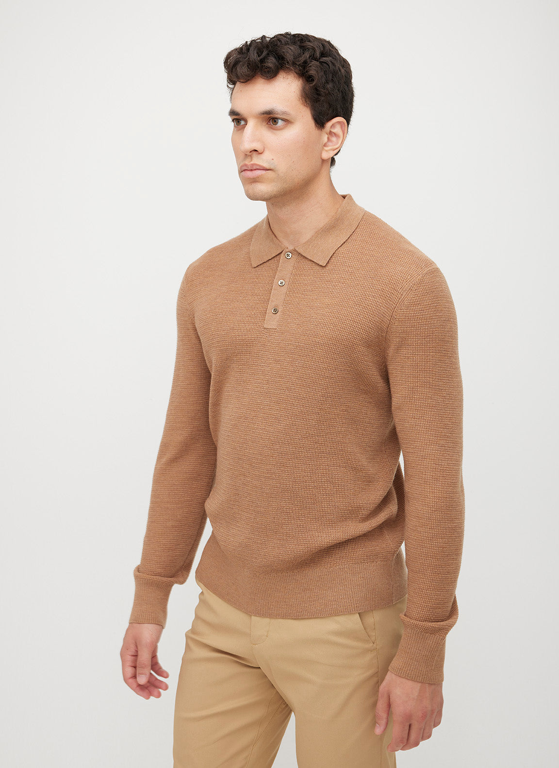 Timeless Merino Polo Sweater