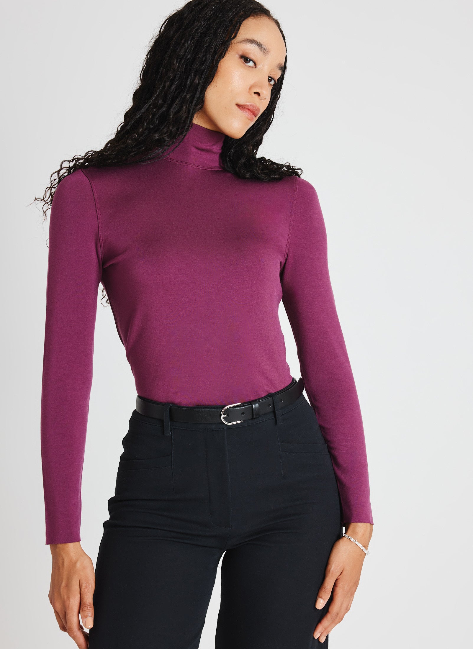 Wine turtleneck deals