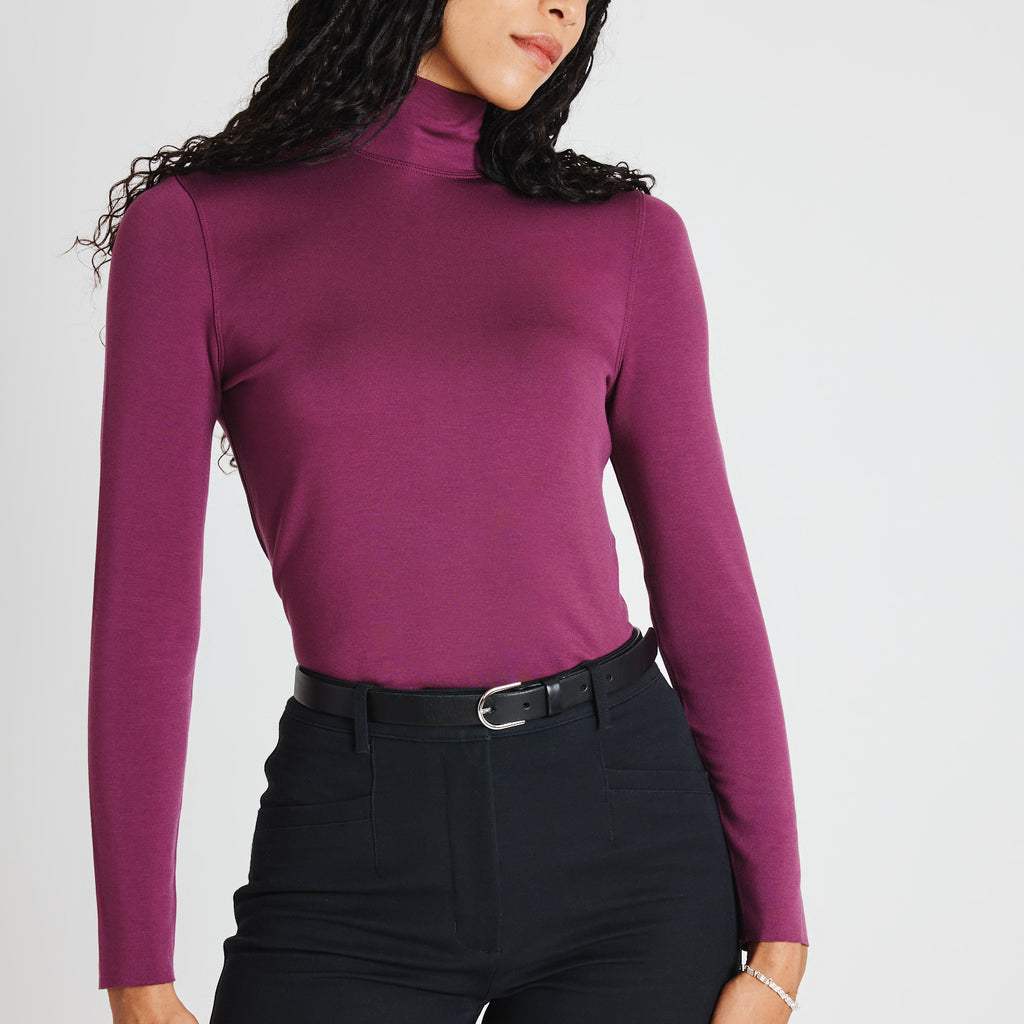 Upgrade Brushed Turtleneck | Women's Tees and Tank Tops – Kit and Ace