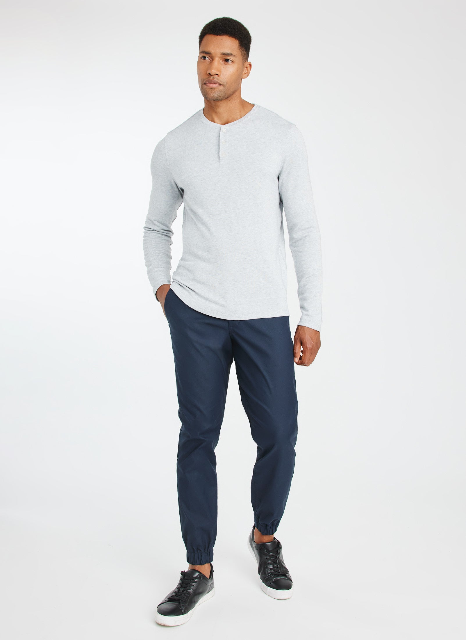 Upgraded Long Sleeve Henley Tee | Men's Tees – Kit and Ace