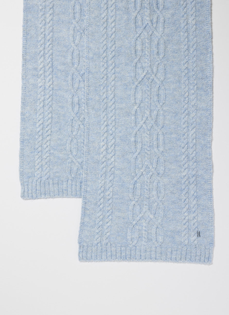 Uptown Cable Knit Scarf