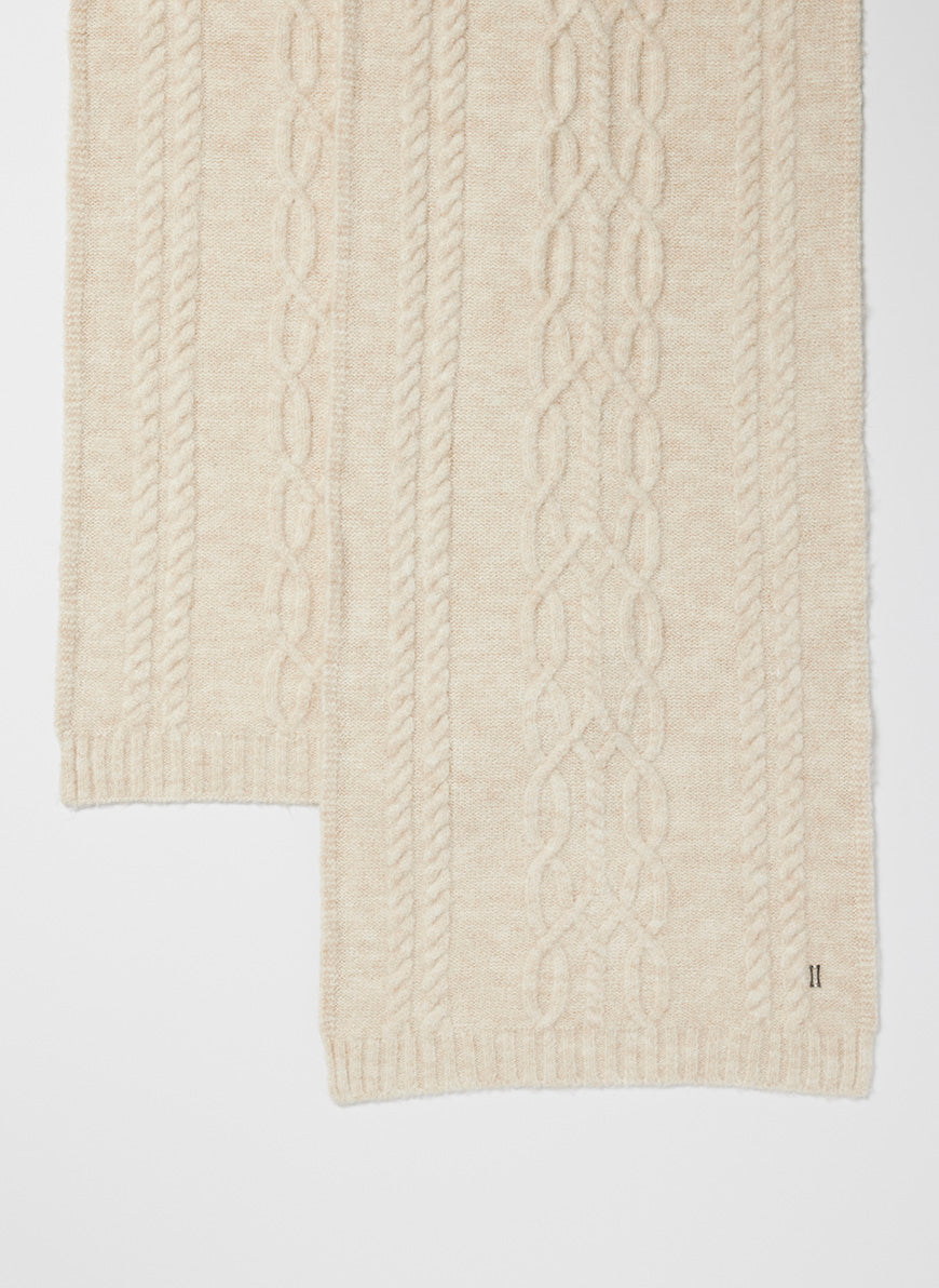 Uptown Cable Knit Scarf