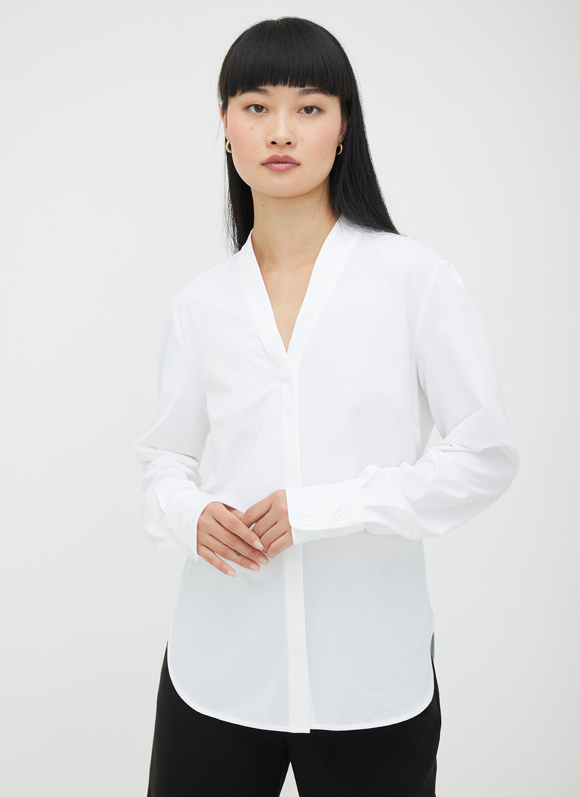 At Ease Long Sleeve Blouse