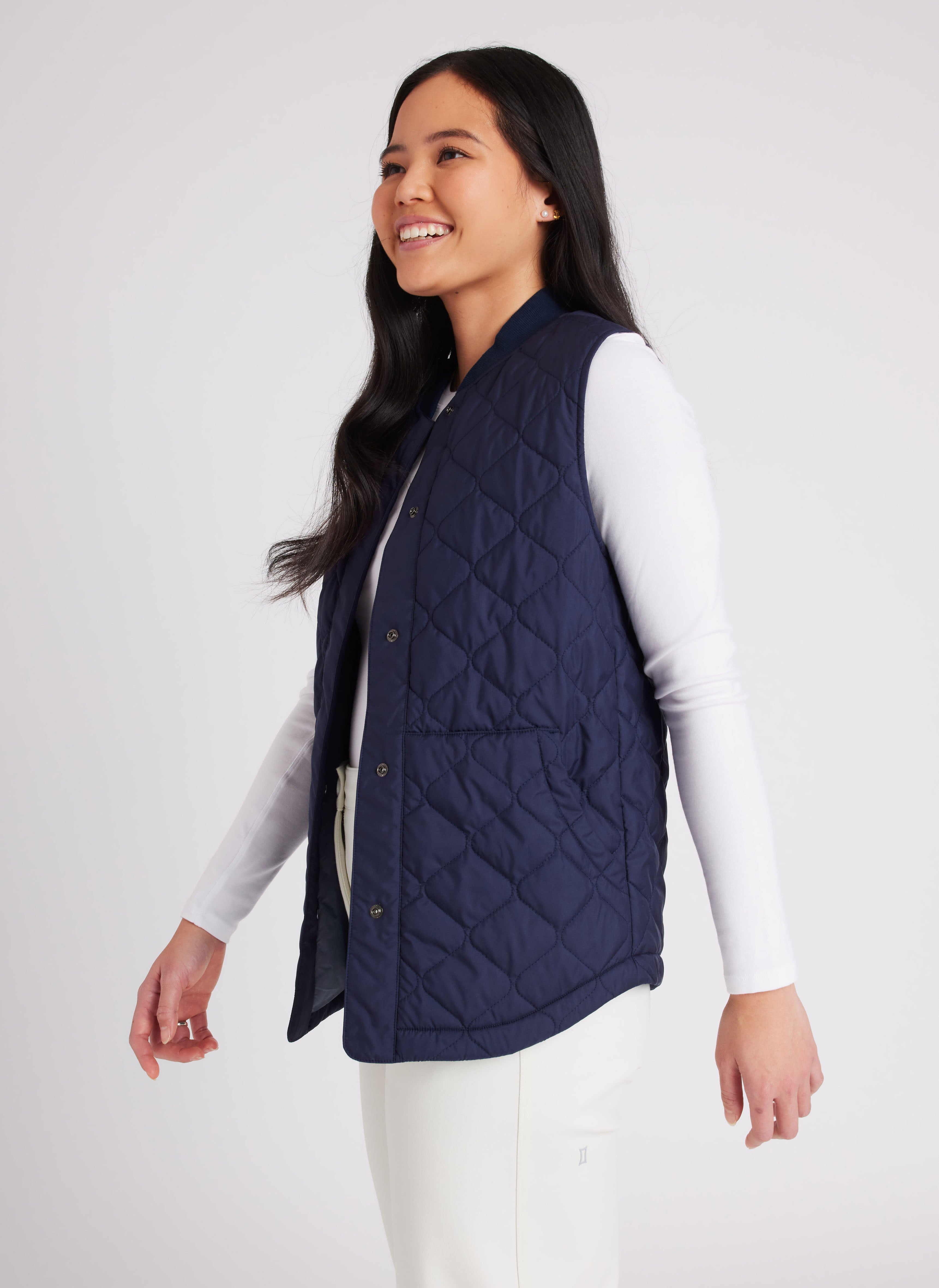 Agnes Orinda Womens Plus Size Utility Vest Cargo Pocket Drawstring Waist  Sleeveless Jacket Navy Blue 1x  Target
