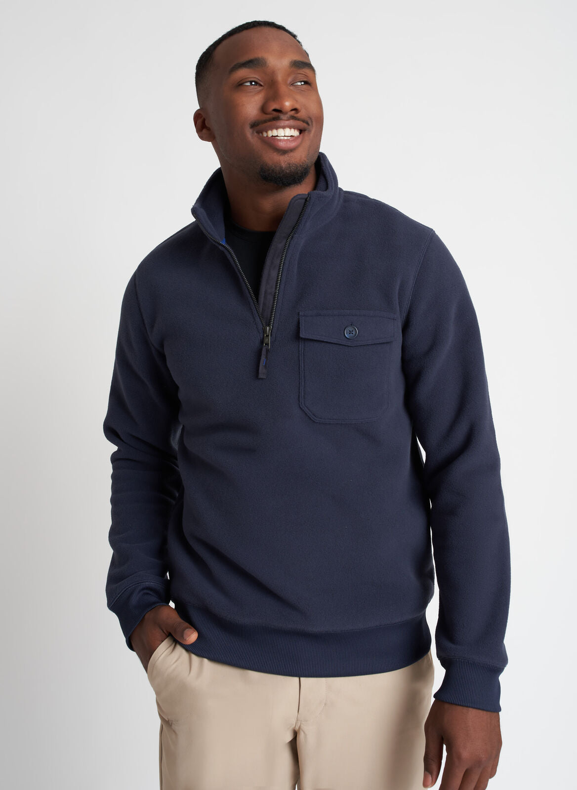 Water Resistant Fleece Zip Pullover