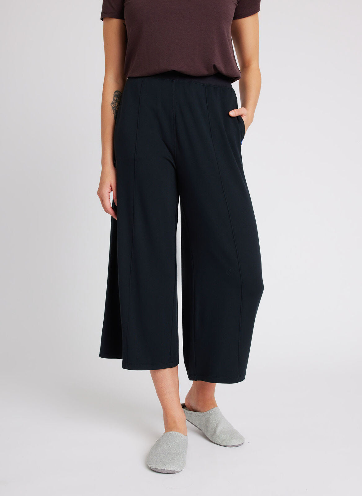 Brushed Lounge Cropped Pants